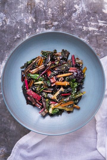 Sautéed Swiss Chard with Garlic and Sesame