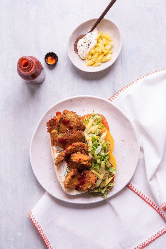 Fried Zucchini Po Boy