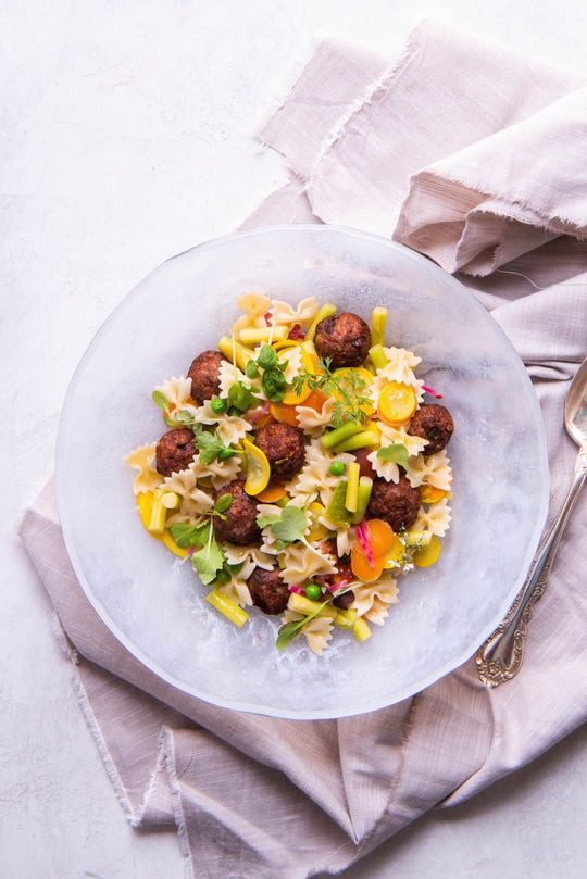 Farfalle Pasta and Ground Lamb