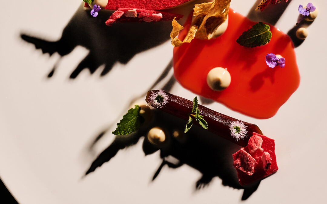 Chef Lucas Trahan's Strawberry and Salsify Dessert at Ever Restaurant