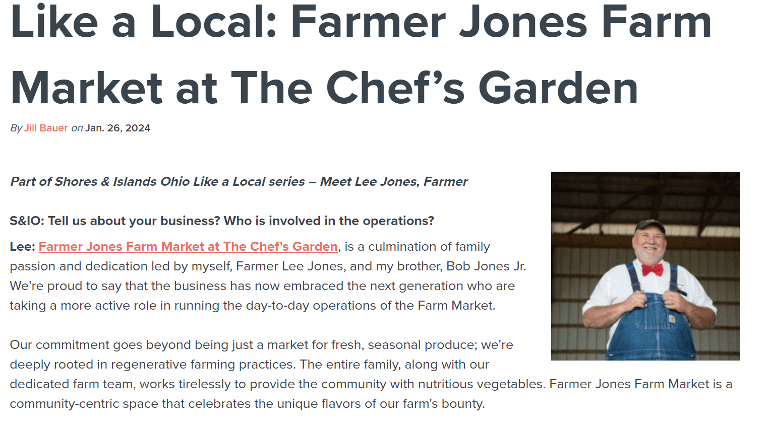 Shore & Island: Like a Local: Farmer Jones Farm Market